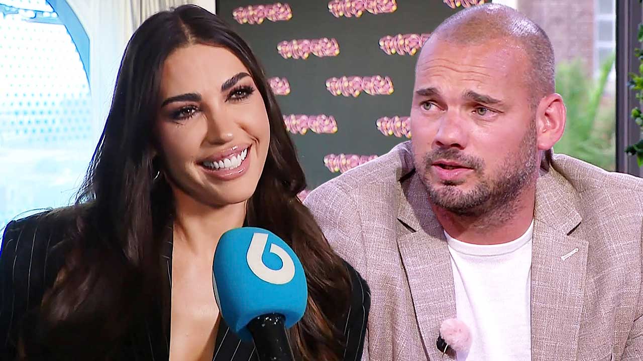 Yolanthe Cabau en Wesley Sneijder