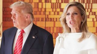 Donald Trump en koningin Máxima