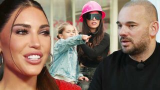 Yolanthe Cabau en Wesley Sneijder