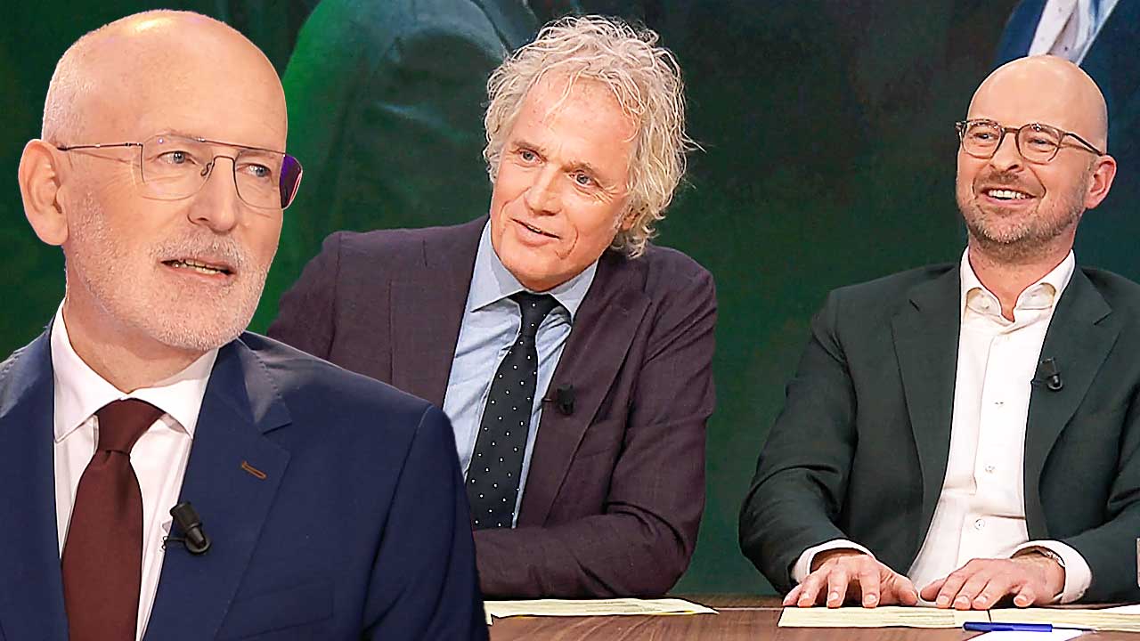 Frans Timmermans en Jeroen Pauw