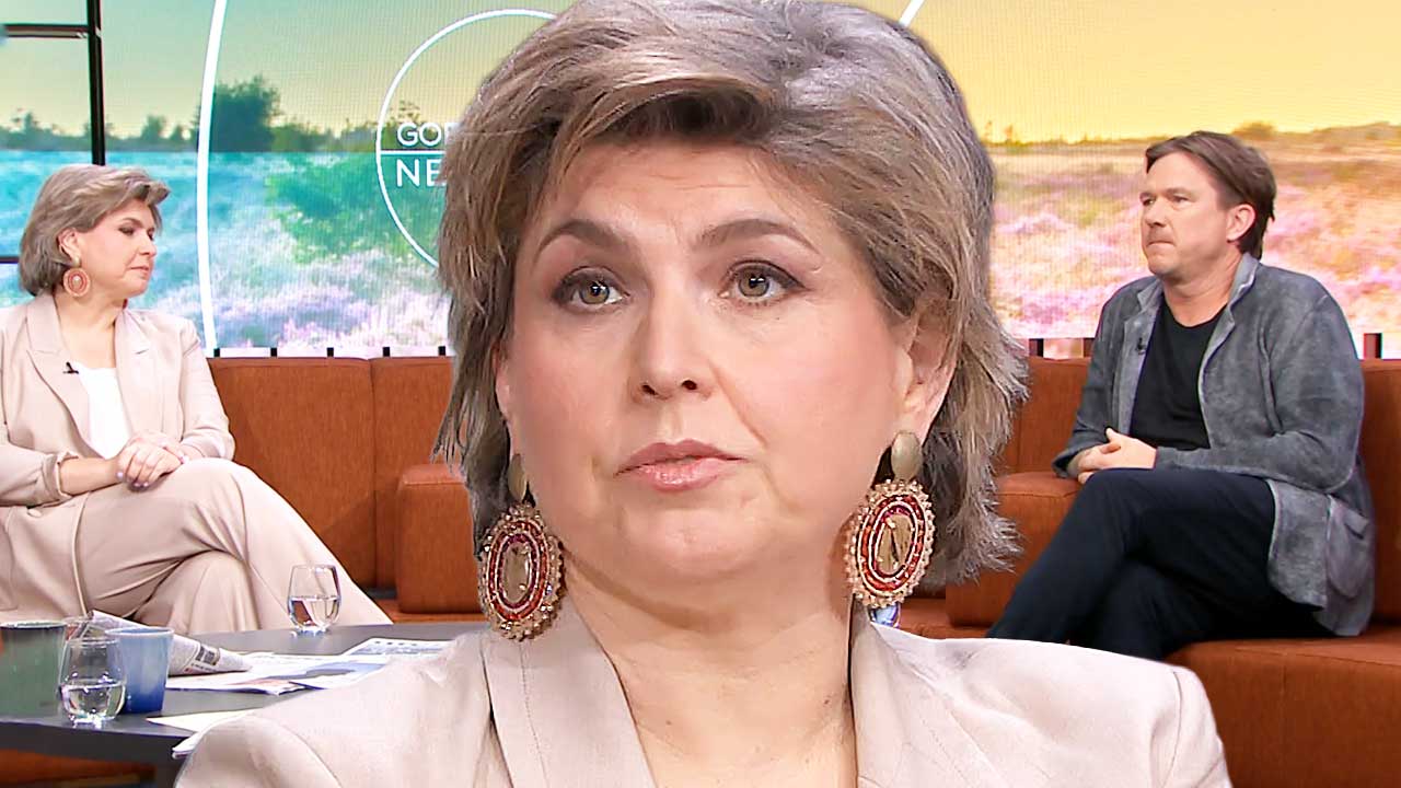 Angela de Jong en Johnny de Mol: Gênant moment in tv-studio